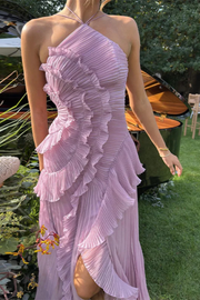 Imogen Maxi Kleid | Ärmelloses Halter Rückenfreies Sommerkleid