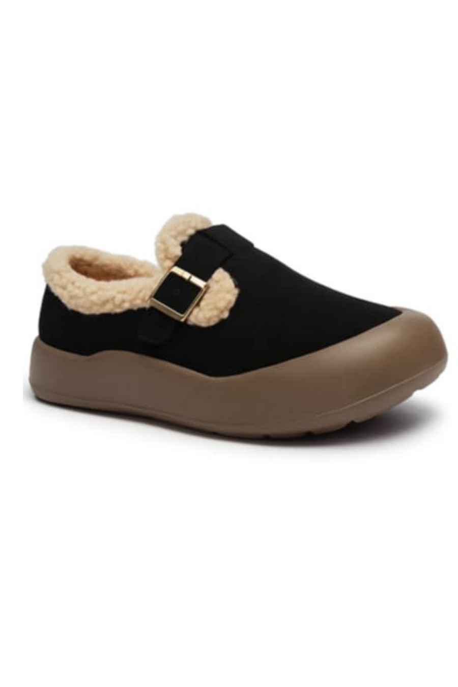 Ivory Bequeme Schuhe mit Fleecefutter | Schwarz