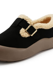 Ivory Bequeme Schuhe mit Fleecefutter | Schwarz