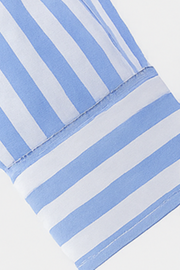 William Elegantes Gestreiftes Hemd | Hellblau