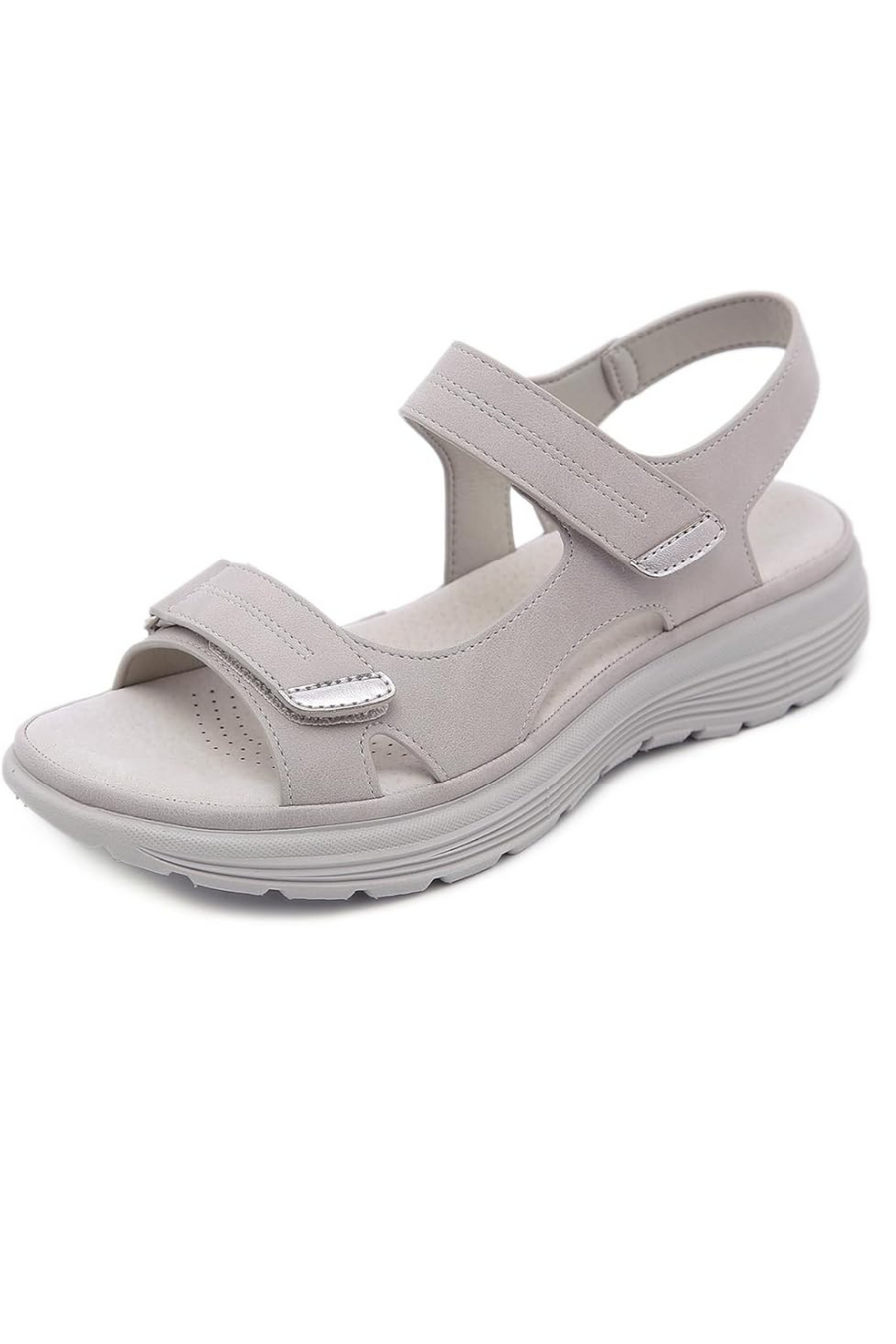 Tonya Orthopädische Ledersandalen | Grau