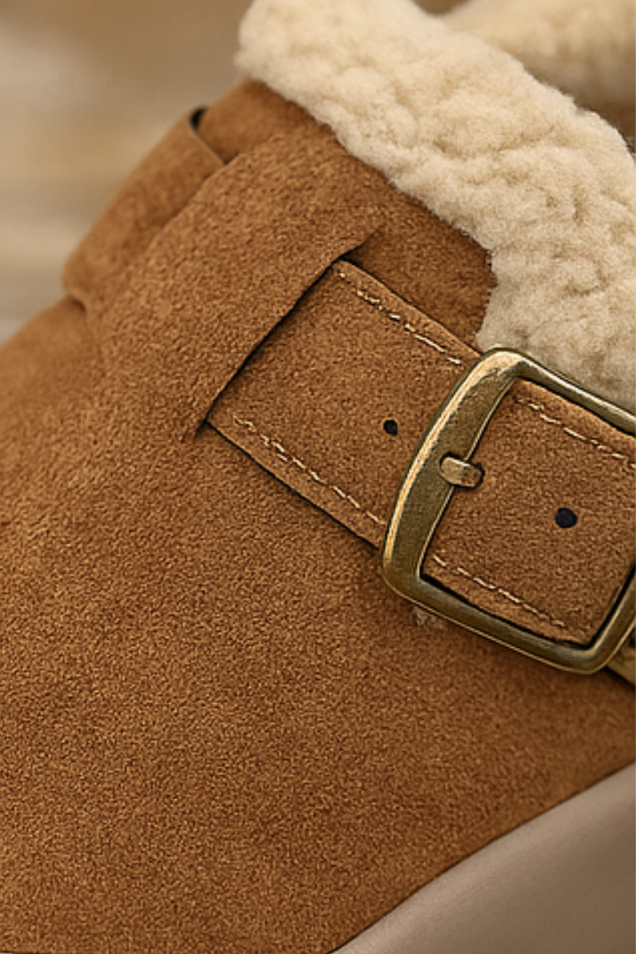 Ivory Bequeme Schuhe mit Fleecefutter | Khaki