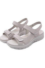Tonya Orthopädische Ledersandalen | Grau
