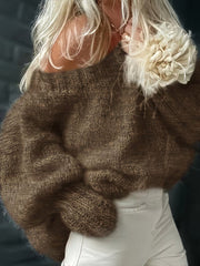Dariya – Kurzer Und Weicher Strick Pullover