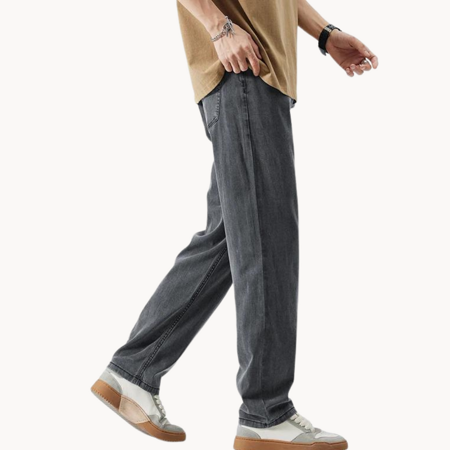 Teofilo - Stilvolle Hose Mit Weitem Bein