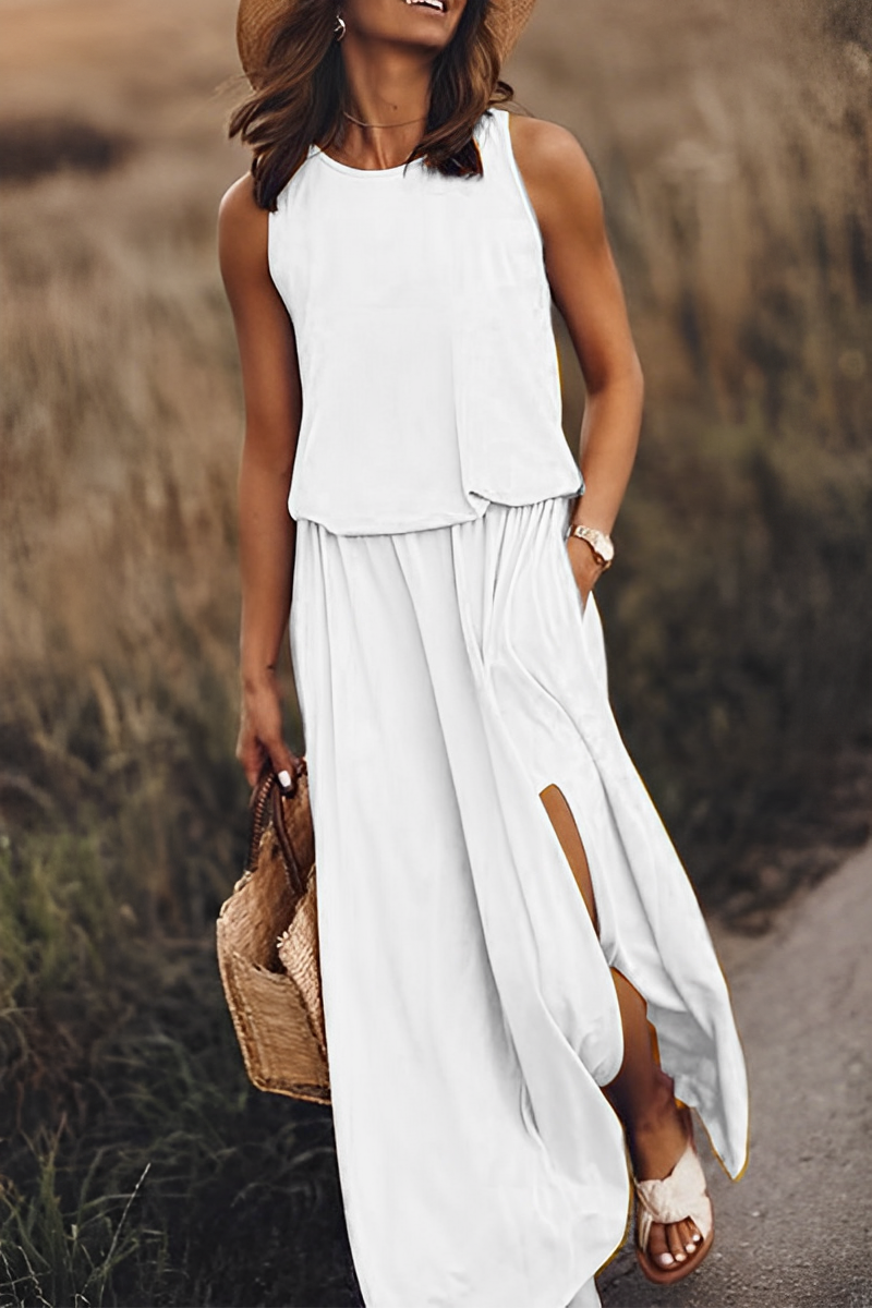 Elegantes Langes Kleid für Sommerfreuden