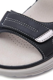 Tonya Orthopädische Ledersandalen | Schwarz