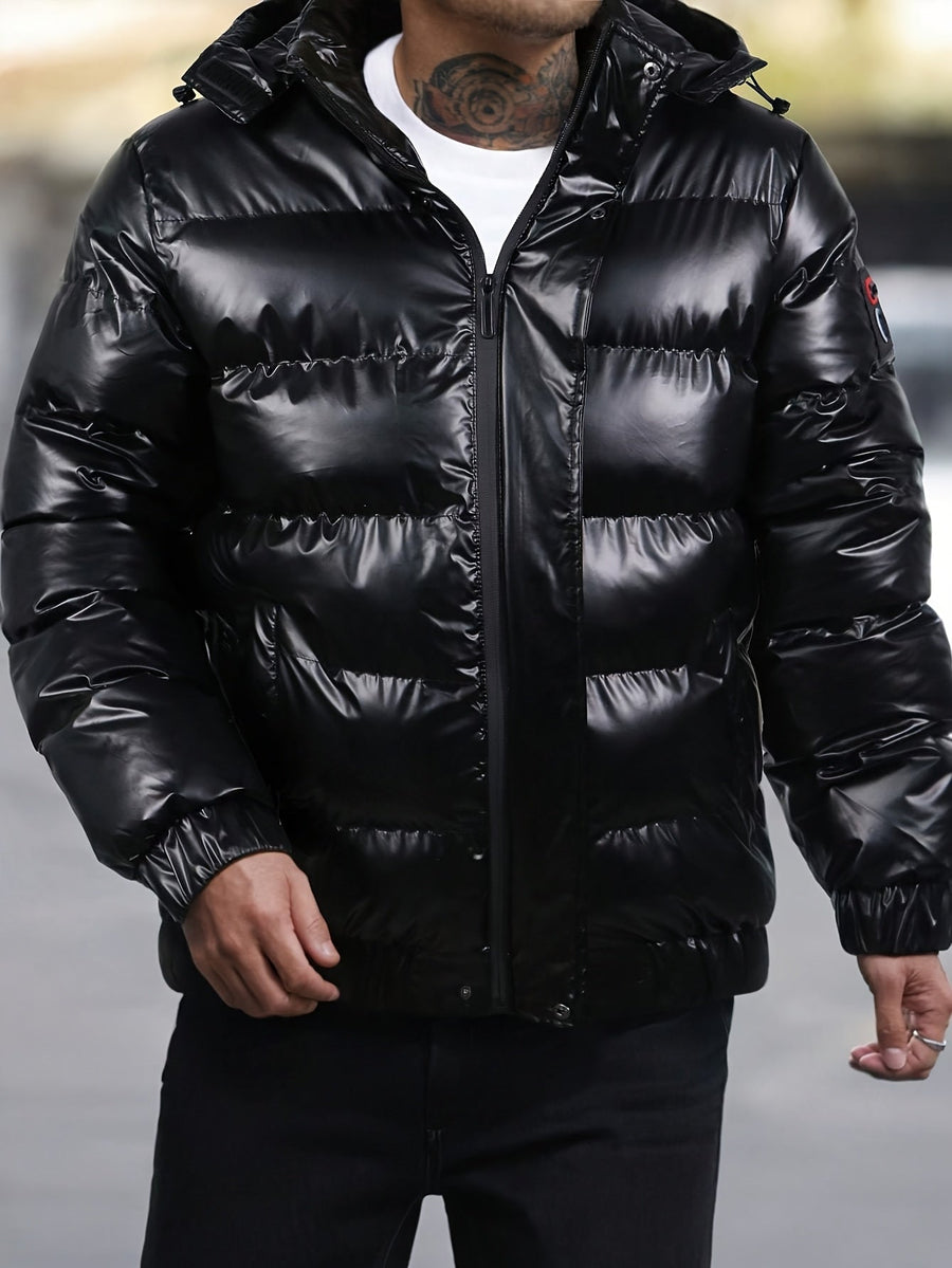 Lässige Winter-Daunenjacke Für Herren | Langarm