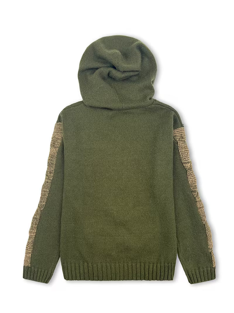Cypriana – Eleganter Strick Pullover Mit Kapuze