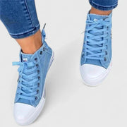 Michaela | Damen Denim Hochgeschnittene Sneakers
