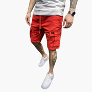 Herren Cargoshorts mit Kordelzug und Klappentaschen