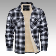 Truffel™ - Kariertes Truckerjacke mit Fleecefutter