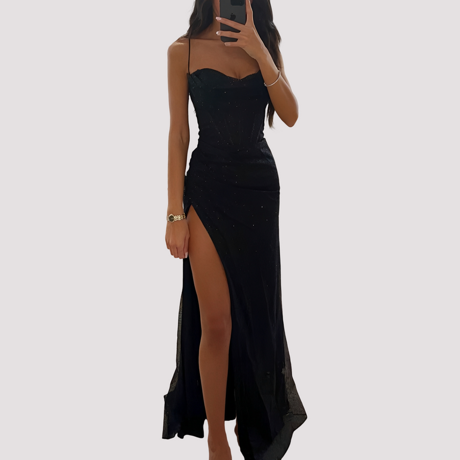Bonnie - Elegantes Maxikleid mit Schlitz