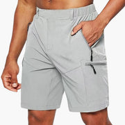 Herren Cargo Shorts mit Reißverschlusstaschen und Ripstop-Gewebe