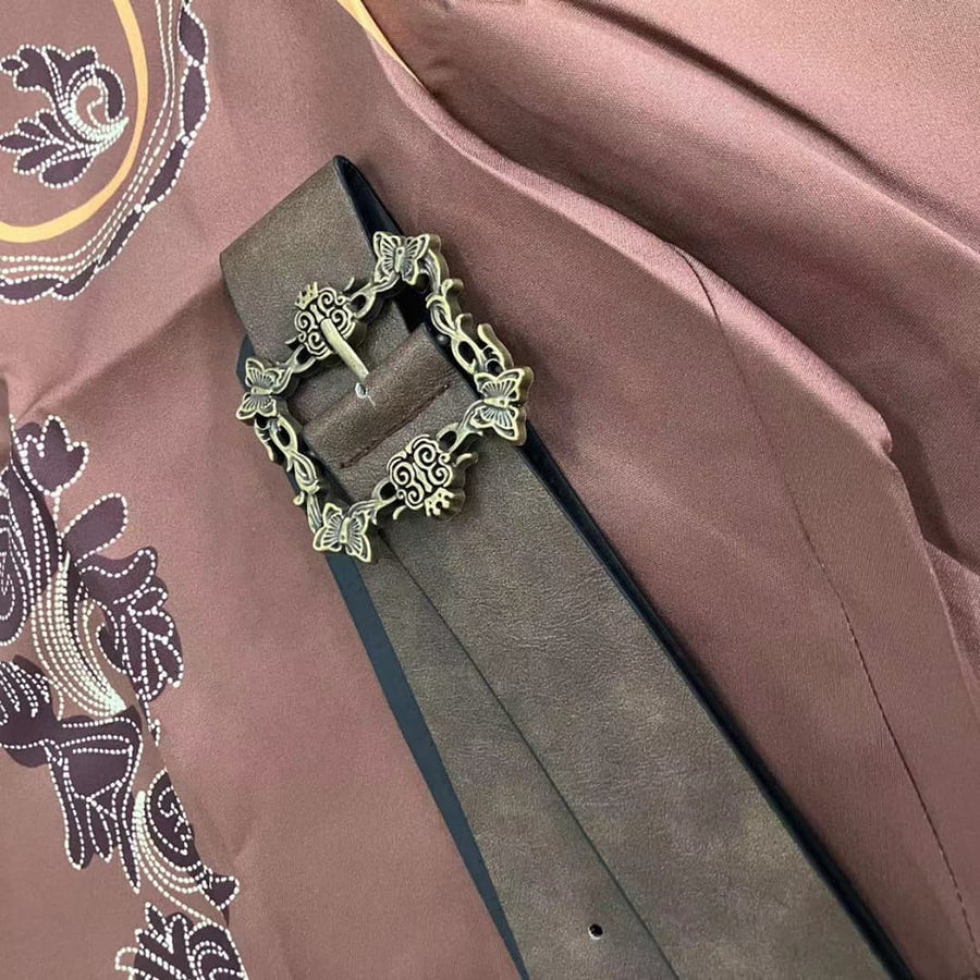Bestickte Lederhose mit Gürtel für Herren - Oktoberfest 2025