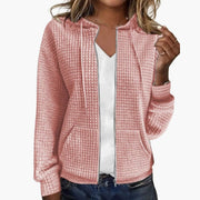 Kapuzen Sweatshirt mit Reißverschluss für Damen