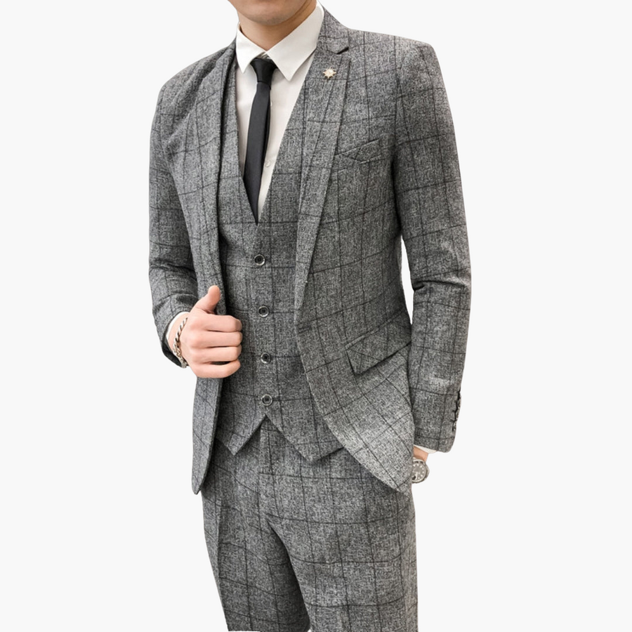 Eleganter Anzug - Herren 3-teilig für Hochzeit & Events