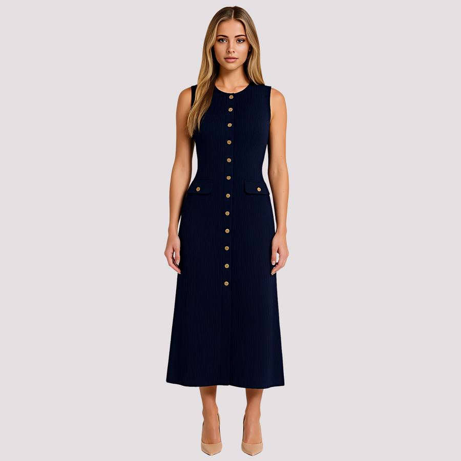Jorja - Elegantes Midikleid mit Knöpfen
