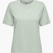 Damen T-Shirt mit Rundhalsausschnitt und kurzen Ärmeln
