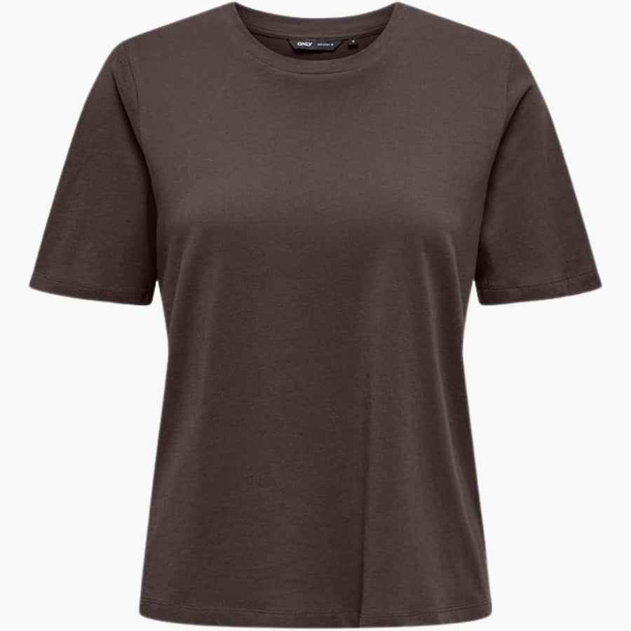 Damen T-Shirt mit Rundhals und kurzen Ärmeln aus Leichtstoff