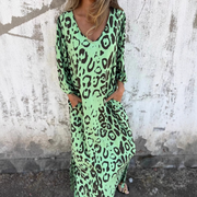 Denise | Kleid mit Leo-Muster