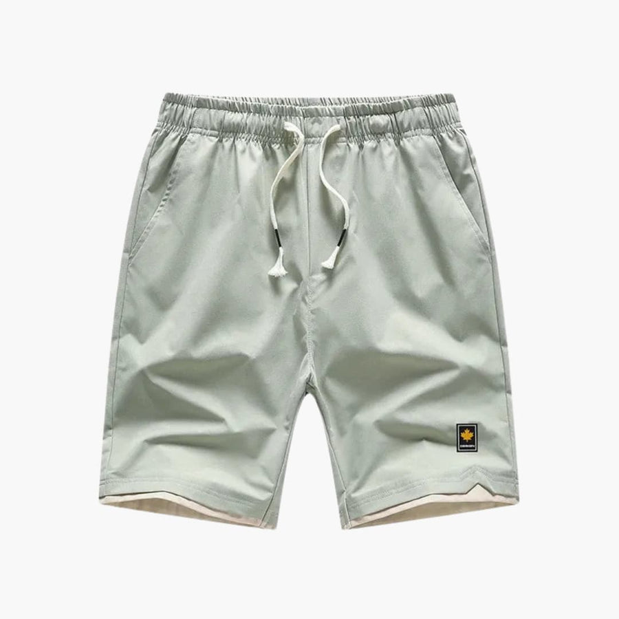 Herren Jogger Shorts mit Kordelzug und kontrastiertem Saum