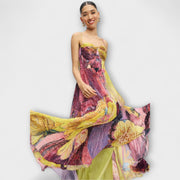 Kiara - Maxikleid mit auffälligem Ikat-Muster