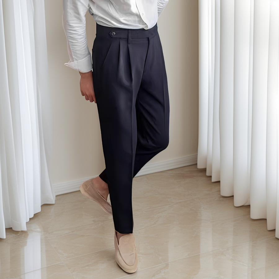 Kristian - Elegante Plisseehose mit Schnalle für Herren