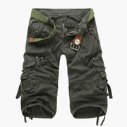 Herren Cargoshorts mit Taschen und verstellbarem Bund für Sommer