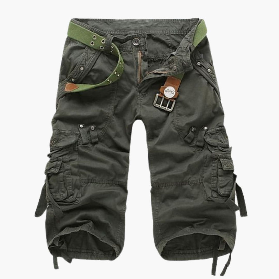 Herren Cargoshorts mit Taschen und verstellbarem Bund für Sommer
