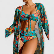 Ruby | Luxuriöses Bikini- und Pareo-Set