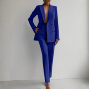 Elke | Damen Zweiteiler Blazer Hosen Set