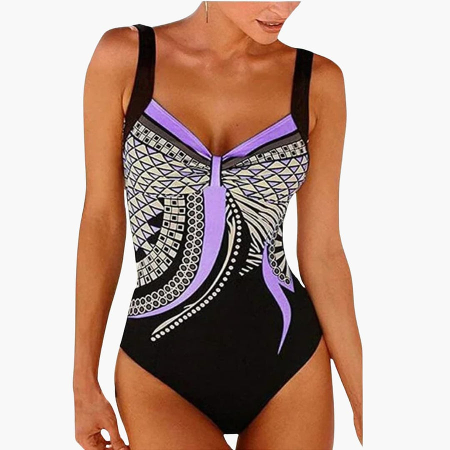 Eleganter Einteiler - Damen Badeanzug mit Stil für den Sommer