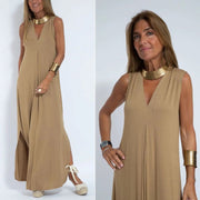 Lia - grünes maxikleid