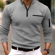 GUSTEOUS | LANGARMSHIRT MIT REISSVERSCHLUSS