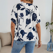Viola | stilvolle Blumenbluse