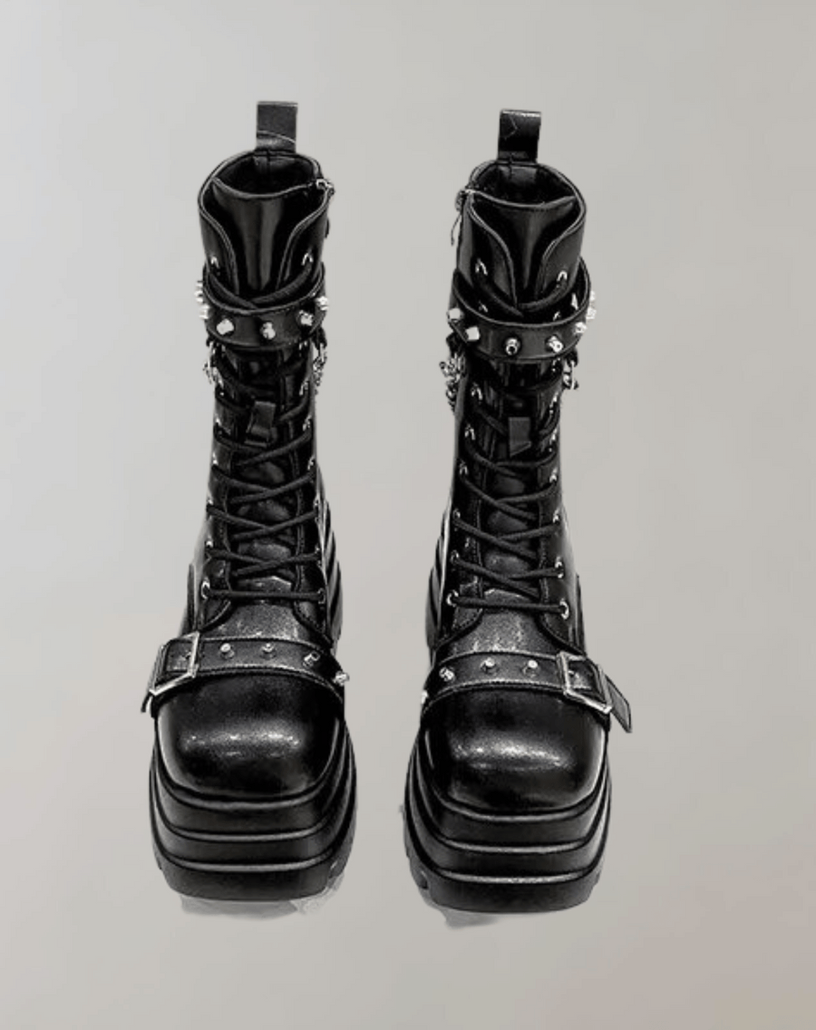 Laura -  Gothic Hohe Stiefel Punk Street Cosplay