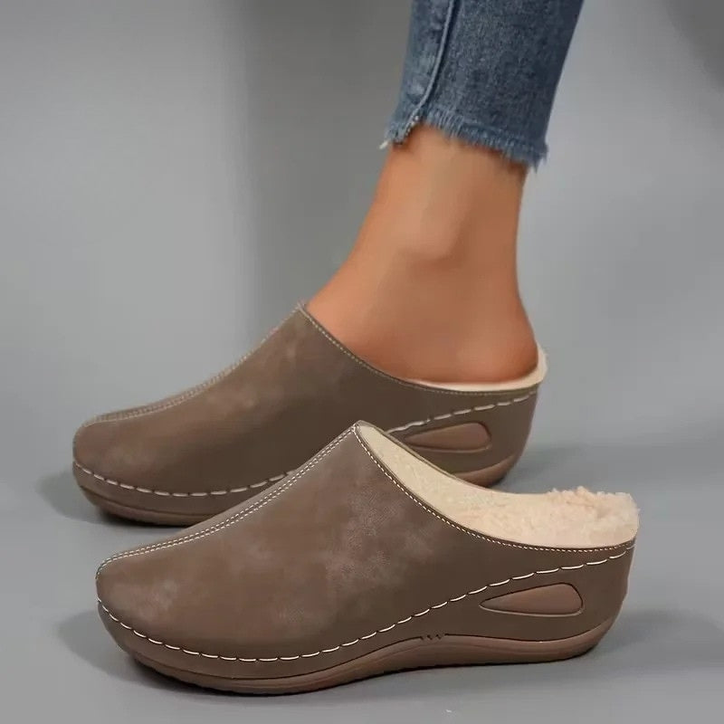Lirona - Bequeme Slipper Mit Fleece Futter