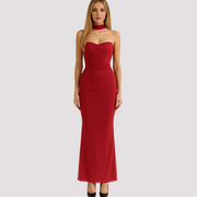 Antonia - Elegantes Slim-Fit-Choker-Kleid