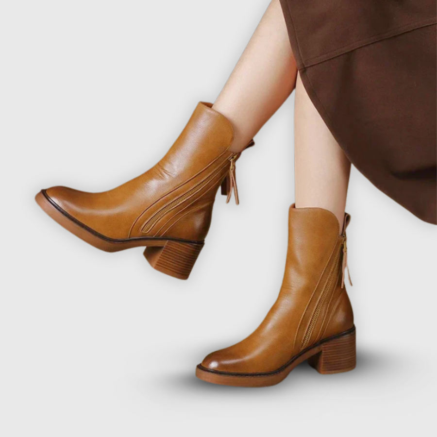 Marcy - Elegante Stiefeletten mit Blockabsatz