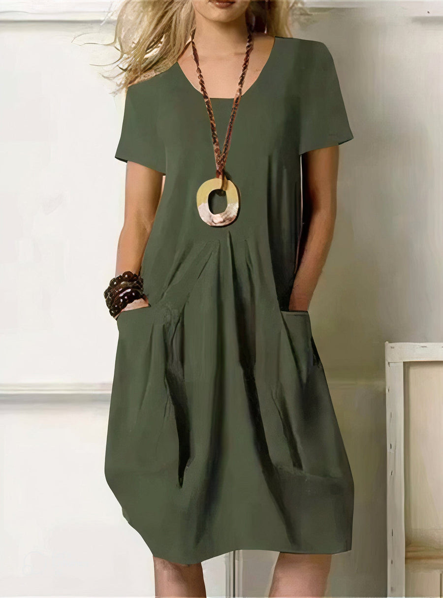 CALLAN - WEITES BAUMWOLLKLEID