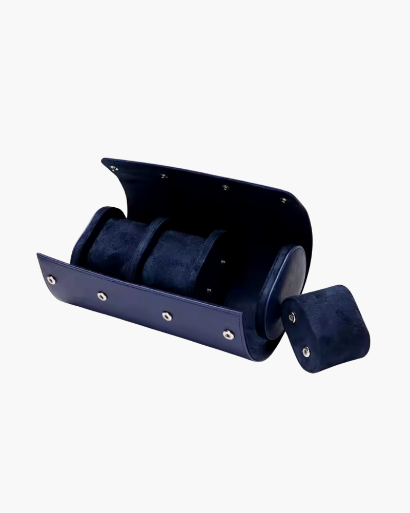 Josiah | Elegantes Leder Uhrenhalter Reiseetui für 3 Uhren
