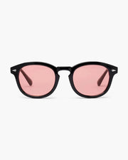Jayden | Schwarzer Rahmen Runde Sonnenbrille für Männer