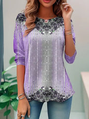 Viktoria | Elegantes Top mit Print