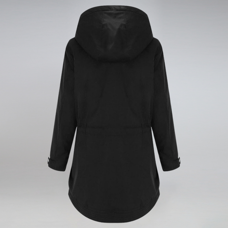 Elegante und Wetterbeständige Damen Parkajacke für kalte Tage