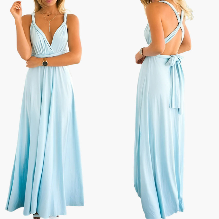 Abendkleid mit V-Ausschnitt - Damen Stil für Gala-Nächte