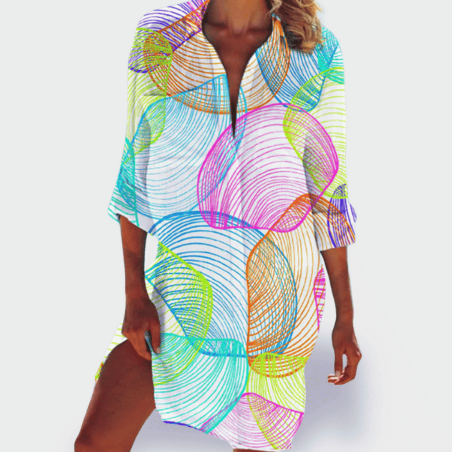 Brigitte | Bunte und leichte Sommerrobe