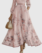 Siena™ - Elegante Plissee Maxi Kleid