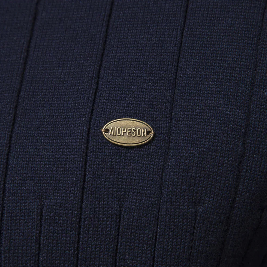 Erik | Herren Frühling Viertelzip Langarm Pullover