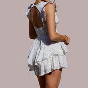 Heidi-Mode Verspieltes Minikleid mit Lochstickerei